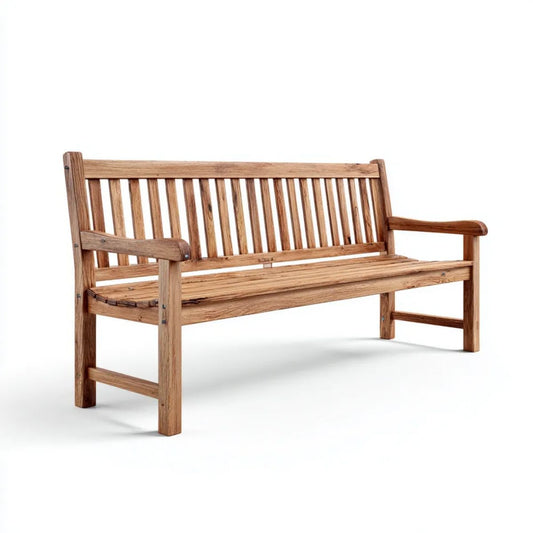 Dwuosobowa ławka ogrodowa brązowa z litego drewna akacjowego 120 x 65 x 90 cm