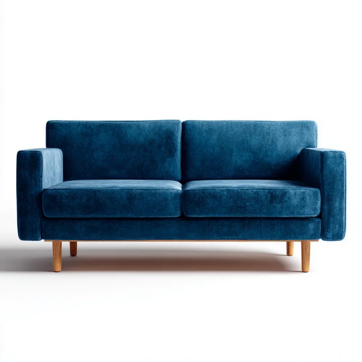 Sofa dwuosobowa welurowa granatowa 180 x 85 x 82 cm